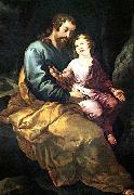 HERRERA, Francisco de, the Elder St Joseph and the Christ Child Spain oil painting artist